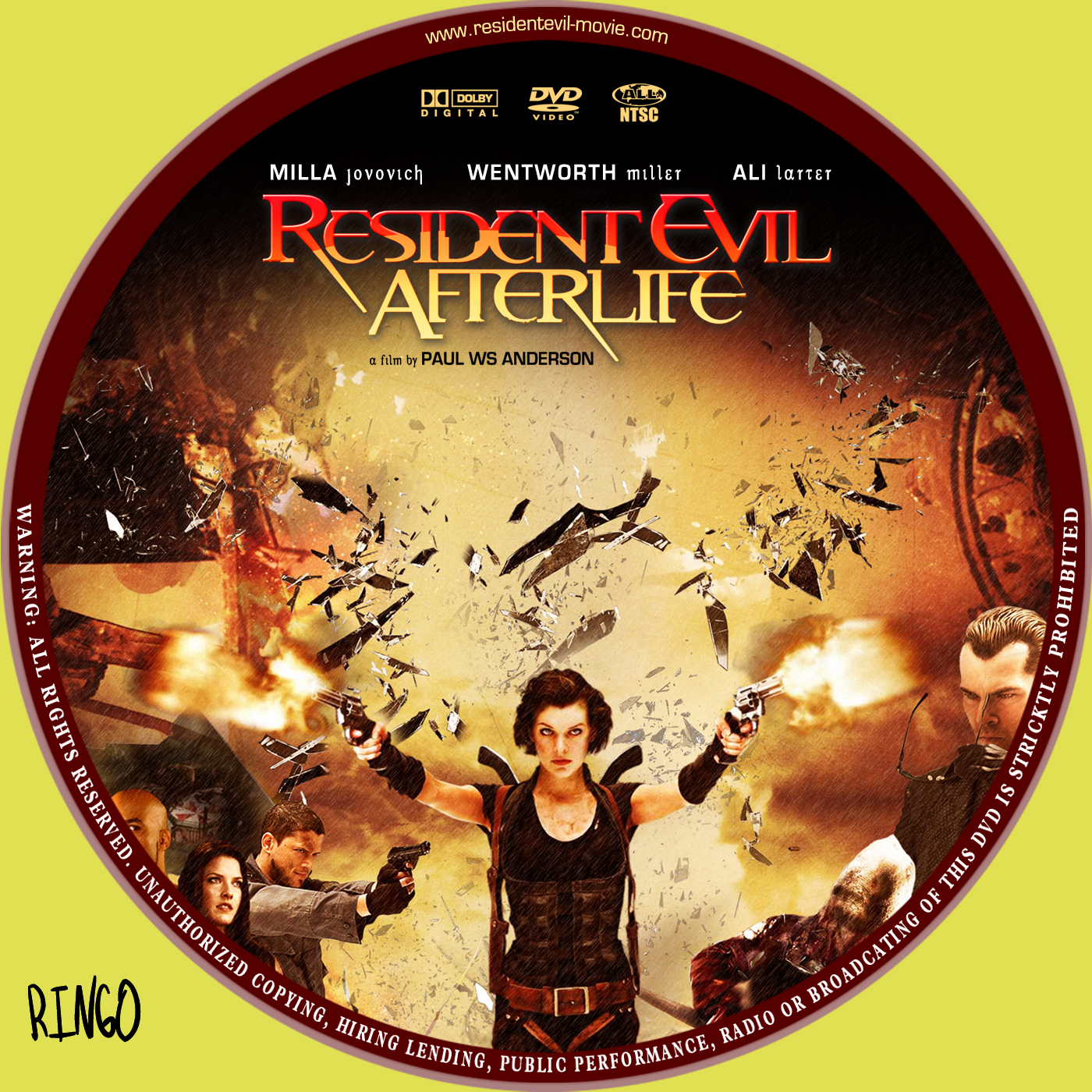 resident evil afterlife dvd